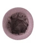 Elegancki kapelusz damski zimowy cloche wrzosowy – kobiecy model z wywiniętym rondem 42456
