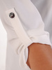 Bawełniana bluzka z luźnymi, podwijanymi rękawami 22102