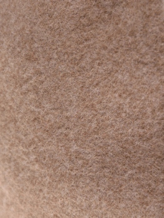Elegancki beret damski wełniany beż melanż – stylowy fason francuski z antenką 40880