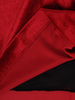 Aksamitna sukienka z tiulowym karczkiem, czerwona kreacja wieczorowa 18956