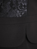 Trzyczęściowy komplet damski, czarna garsonka z koronkową bluzką 30455