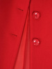 Czerwony płaszcz damski zapinany na guziki 31287