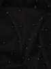 Tiulowa sukienka ozdobiona koralikami, mała czarna w nowoczesnym fasonie 23538