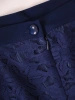 Elegancka garsonka damska ze spódnicą na wesele – prosty krój z koronkowym akcentem 35603