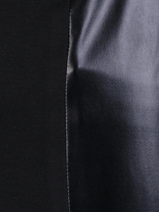Elegancka czarna spódnica ołówkowa midi z połyskiem – wysmuklająca sylwetkę z wygodnym rozcięciem 8886