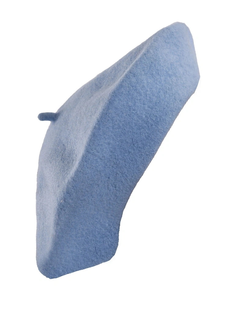 Ciepły beret damski wełniany błękitny – francuski fason i stylowa ochrona przed chłodem 40856