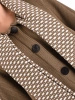 Elegancki sweter damski beżowy z szalowym kołnierzem – wygodny, luźny fason na chłodne dni 42167
