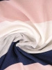 Elegancka bluzka wizytowa w paski z rękawem 3/4 – prosty, swobodny krój z ozdobnymi akcentami 37925