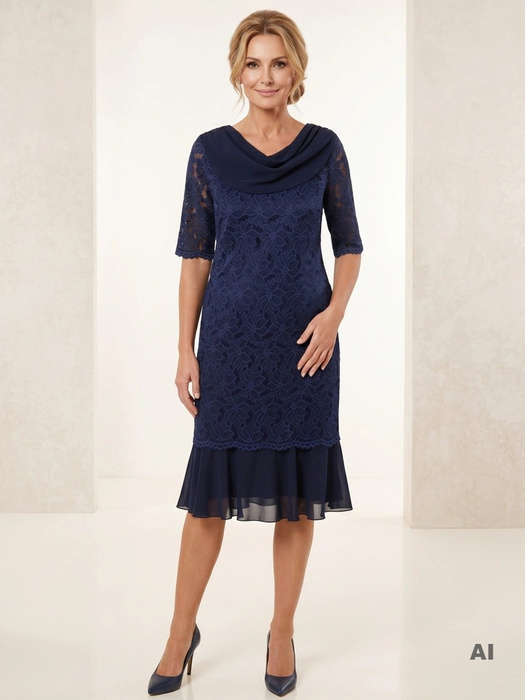 Elegancka sukienka na wesele i andrzejki w kwiaty – prosty krój z ozdobną falbaną tuszujący biodra 21981