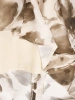 Damska sukienka maxi w jesienne kwiaty khaki – rozkloszowany fason tuszujący biodra 41299