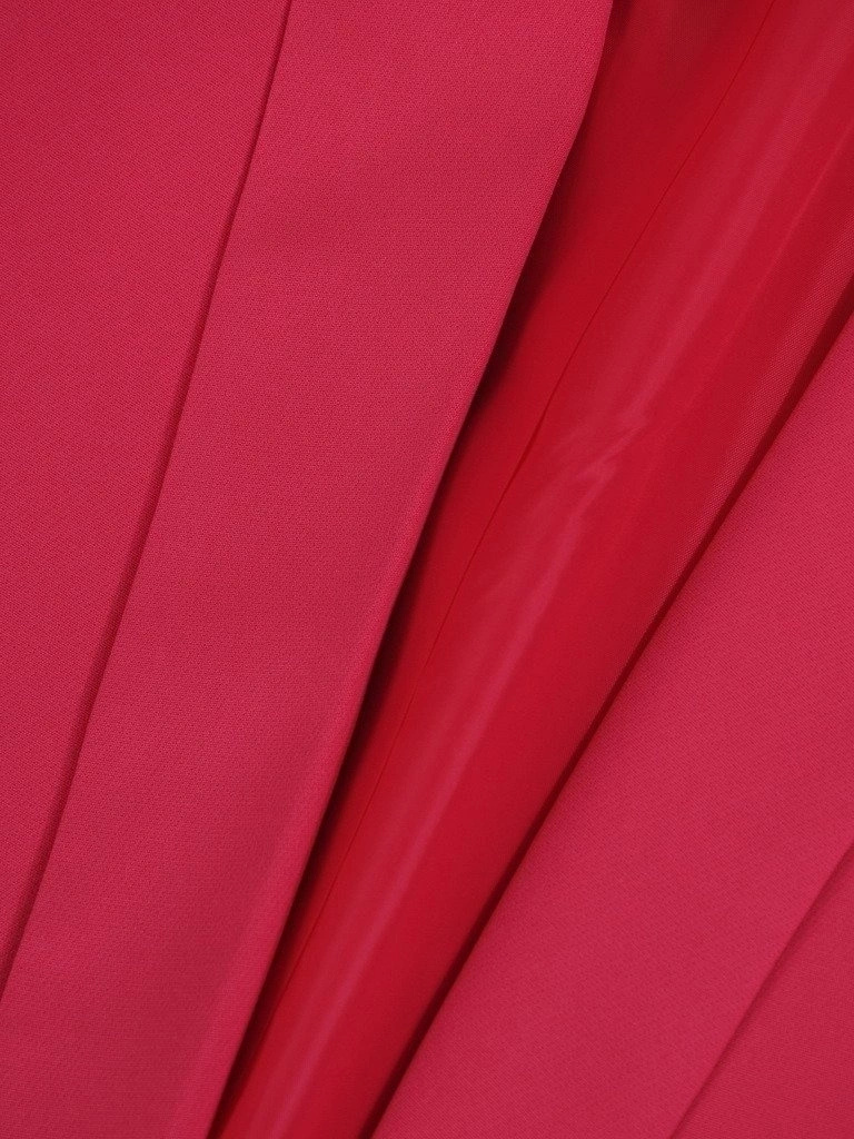 Elegancki żakiet damski na wesele amarantowy – prosty fason z kieszeniami do wizytowych stylizacji 21046