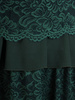 Sukienka na wesele, koronkowa kreacja z szyfonowymi rękawami i falbanami, plus size 28086
