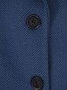 Klasyczny, flauszowy płaszcz damski w kolorze niebieskim 26905