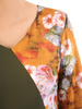 Nowoczesna sukienka w kwiaty, wyszczuplająca kreacja z tkaniny 34495