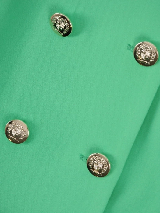 Elegancka zielona sukienka kopertowa midi – pionowe zaszewki wyszczuplające sylwetkę 36236