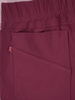 Bordowe spodnie damskie z przednimi kieszeniami  35361
