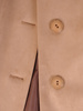 Długi zamszowy płaszcz zapinany na guziki 28508