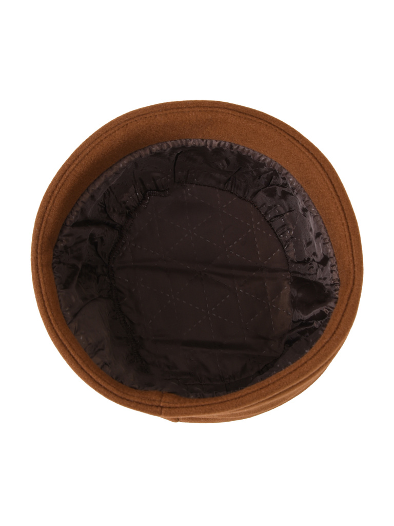 Elegancki kapelusz damski zimowy cloche – ocieplana podszewka z krótkim rondem 42444