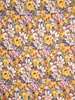 Luźna bluzka w kwiaty z żółtą lamówką 32558