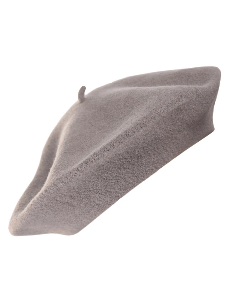 Elegancki beret damski wełniany fason francuski – szykowny akcent z antenką na chłodne dni 40867