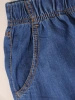 Granatowe klasyczne spodnie wide leg z gumką w pasie – elegancko modelujące sylwetkę na co dzień 38261