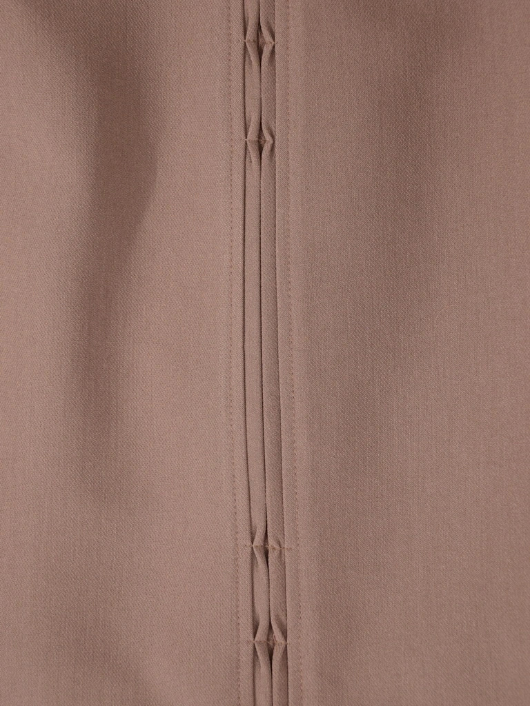 Elegancka spódnica midi na jesień o prostym kroju – wygodna guma w pasie w modnym odcieniu mokka 41225