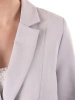 Elegancki żakiet damski do sukienki na wesele – prosty fason w gołębim kolorze 40015