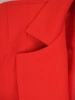 Elegancka czerwona marynarka taliowana do sukienki – podkreślający talię fason z guzikami 32156