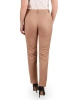 Eleganckie spodnie damskie camel o prostym kroju – wygodny fason z kieszeniami wysmuklający nogi 41446
