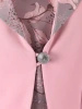Kostium damski na wesele w kwiaty – elegancka garsonka z żakietem wysmuklająca sylwetkę 33203