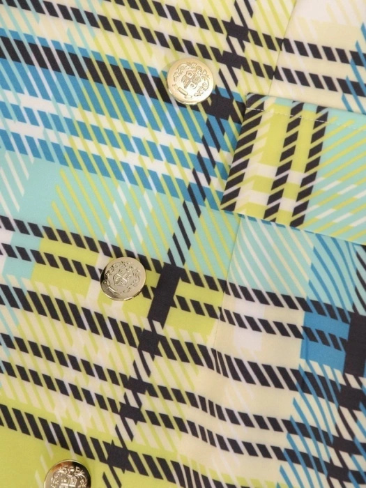 Zielona sukienka żakietowa midi o prostym fasonie – pionowe zaszewki optycznie wyszczuplające sylwetkę 30117