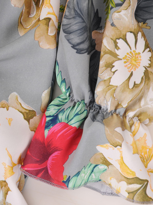 Elegancka bluzka damska w kwiatowy wzór 37752
