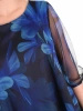 Elegancka sukienka na wesele i andrzejki trapezowa w kwiaty – kobiecy krój zapewniający swobodę ruchów 42607