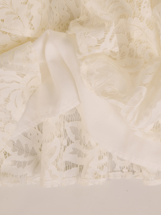 Koronkowa sukienka z bawełny w rozkloszowanym fasonie 32494