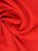 Prosta sukienka z ozdobnymi kieszeniami, czerwona kreacja z paskiem 31959