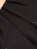 Czarna bluzka Plus Size z rękawami kimono, luźny fason – delikatnie połyskująca na lato 42053