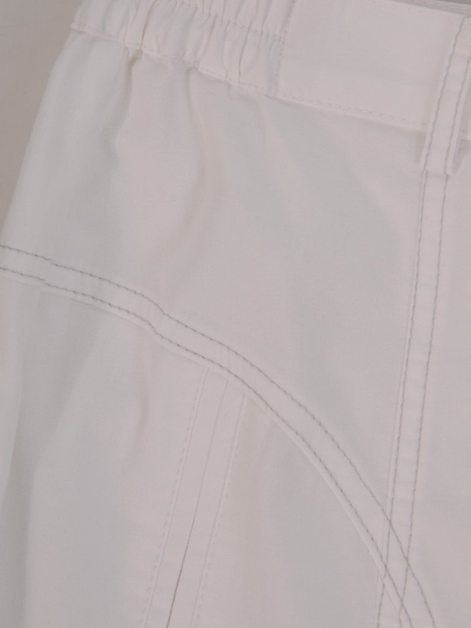 Biała spódnica z bawełny 24657
