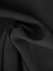 Luźna sukienka z tkaniny, czarna kreacja z kieszeniami 32988