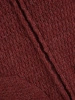 Elegancki sweter damski rozpinany w kolorze bordo – prosty krój z kapturem na chłodne dni 42173
