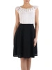 Klasyczna czarna spódnica midi trapezowa – zwiewna, modelująca sylwetkę do biura i na wyjścia 3383