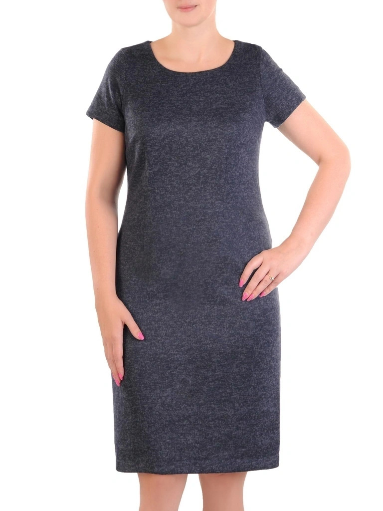Elegancka garsonka damska na wesele w kwiaty – prosty fason midi z narzutką 33881