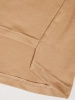 Elegancka bluzka bawełniana z długim rękawem camel – prosty fason z przedłużanym tyłem 41543