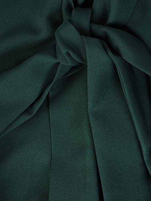 Sukienka wizytowa, rozkloszowana kreacja w kolorze zielonym 26981