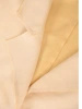 Elegancki żółty żakiet damski do sukienki – prosty krój z ozdobnymi przeszyciami 41540