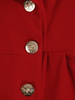Asymetryczna sukienka z kopertową zakładką, kreacja z guzikami 21352