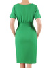 Elegancka sukienka z paskiem w odcieniu zieleni 36092