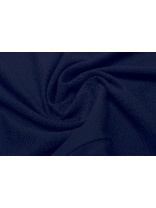 Elegancka granatowa bluzka wiskozowa w kwiaty – prosty krój z dekoltem na plecach 15544