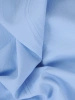 Błękitna kreacja wizytowa o prostym fasonie midi – optycznie wysmuklające pionowe przeszycia 35679