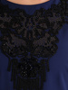 Elegancka sukienka z koronkowym dekoltem 27461 