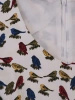 Oliwkowa sukienka bawełniana w zwierzęcy print – prosty fason wysmuklający sylwetkę 6448